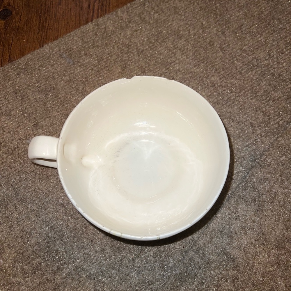 LAST CALL Vintage Handmade Pottery Ceramic Strawberry Vine Mug/ Soup Bowl - Picture 6 of 13